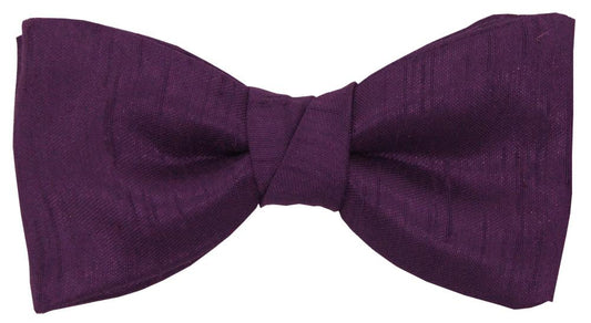 Elderberry Shantung Boys Bow Ties - Childrenswear - Neckstrap - Swagger & Swoon