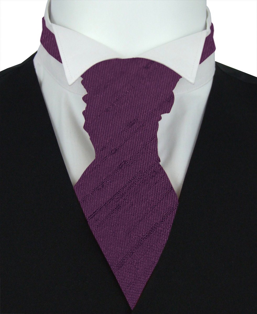 Elderberry Shantung Wedding Cravats - Wedding Cravat - Pre-Tied - Swagger & Swoon