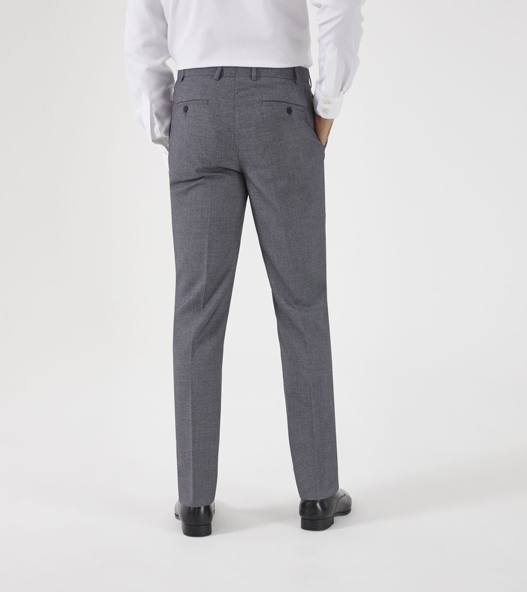 Harcourt Silver Trousers - Trousers - - THREADPEPPER