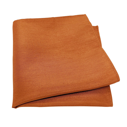 Ochre Shantung Pocket Square