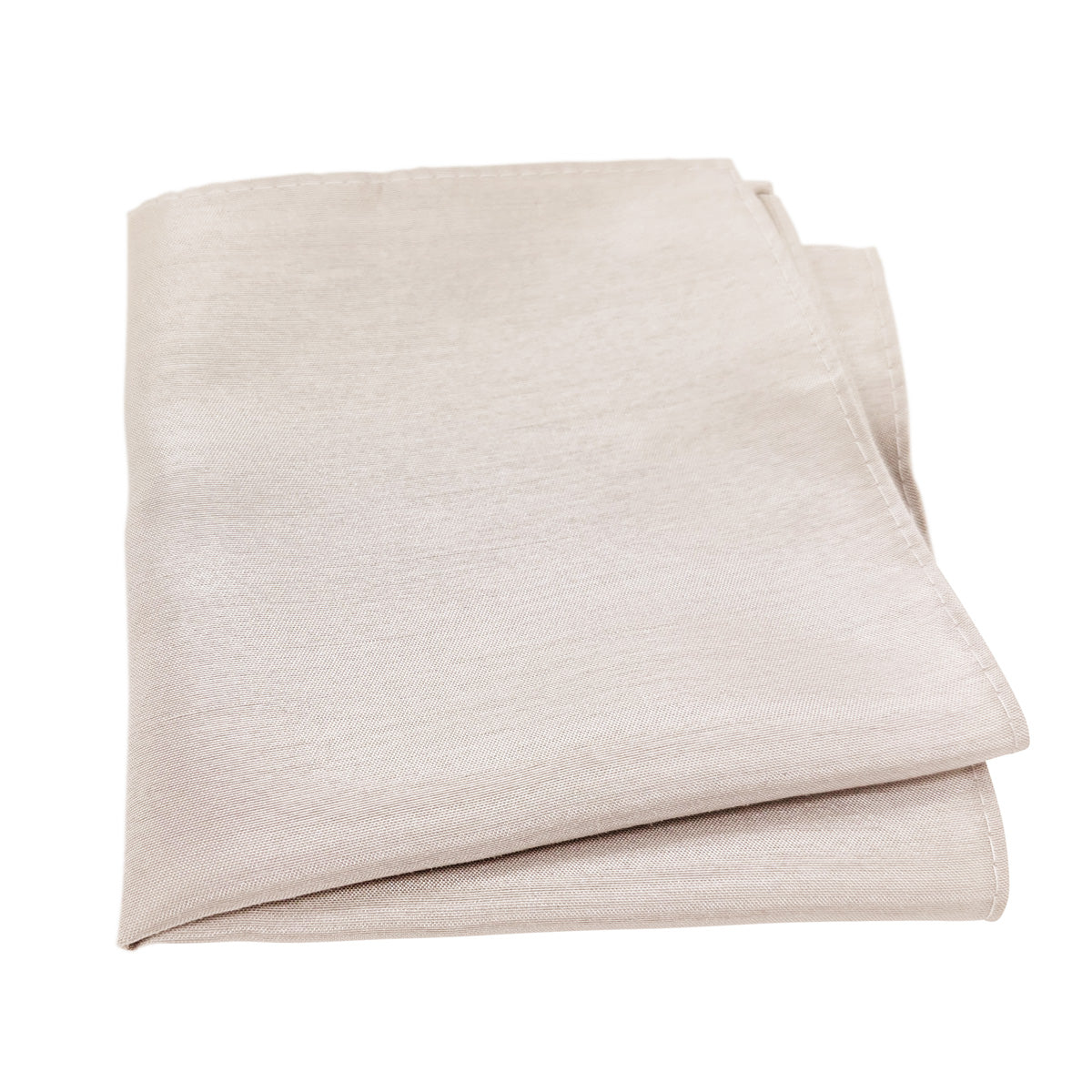 Pearl Silver Shantung Pocket Square