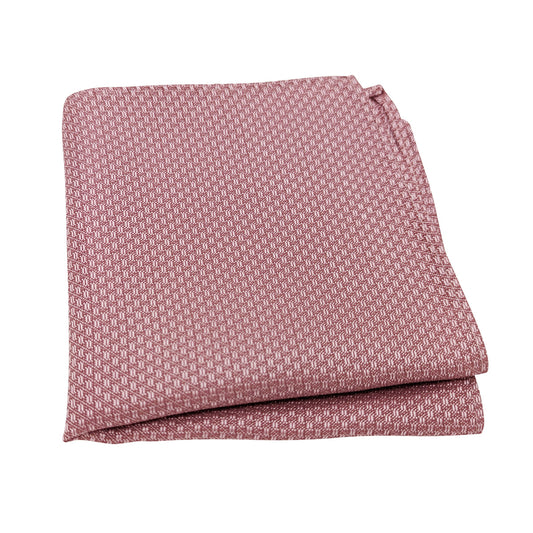 Mid Rose Woven Pocket Square