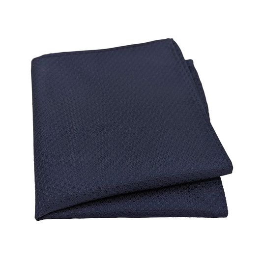 Midnight Woven Pocket Square