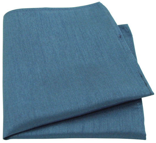 Slate Blue Shantung Pocket Square