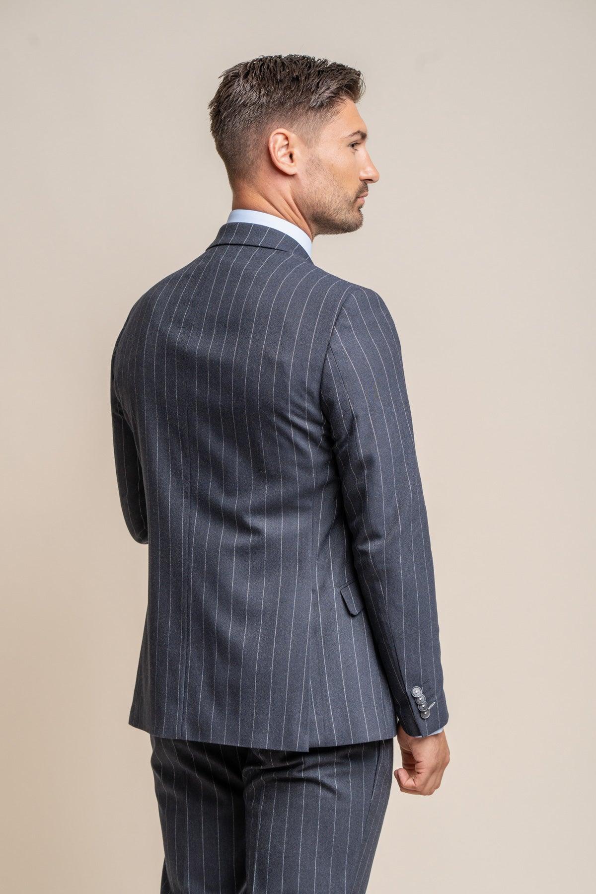 Invincible Navy Pinstripe Blazer - Blazers & Jackets - 34R - Swagger & Swoon