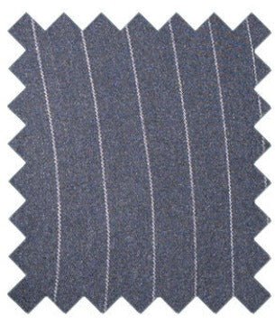 Invincible Navy Pinstripe Suit Swatch - Swatch - - Swagger & Swoon