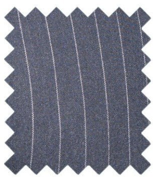 Invincible Navy Pinstripe Suit Swatch - Swatch - - Swagger & Swoon