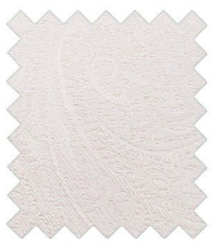 Ivory Paisley Silk Wedding Swatch - Swatch - - Swagger & Swoon