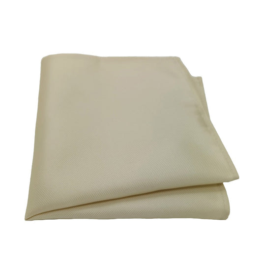 Ivory Twill Pocket Square - Wedding Pocket Square - - Swagger & Swoon