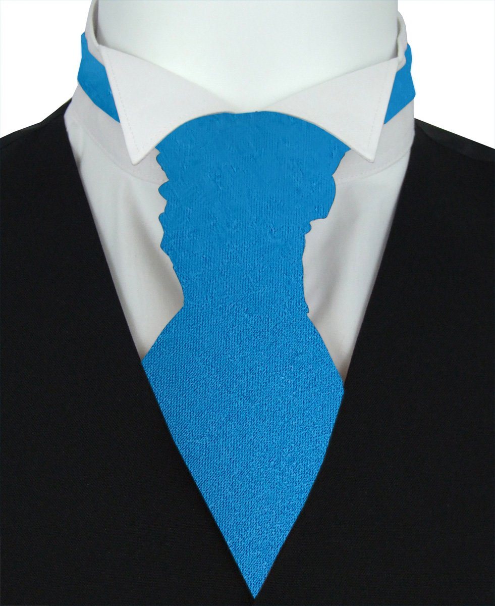 Lagoon Blue Boys Pre-Tied Wedding Cravat - Childrenswear