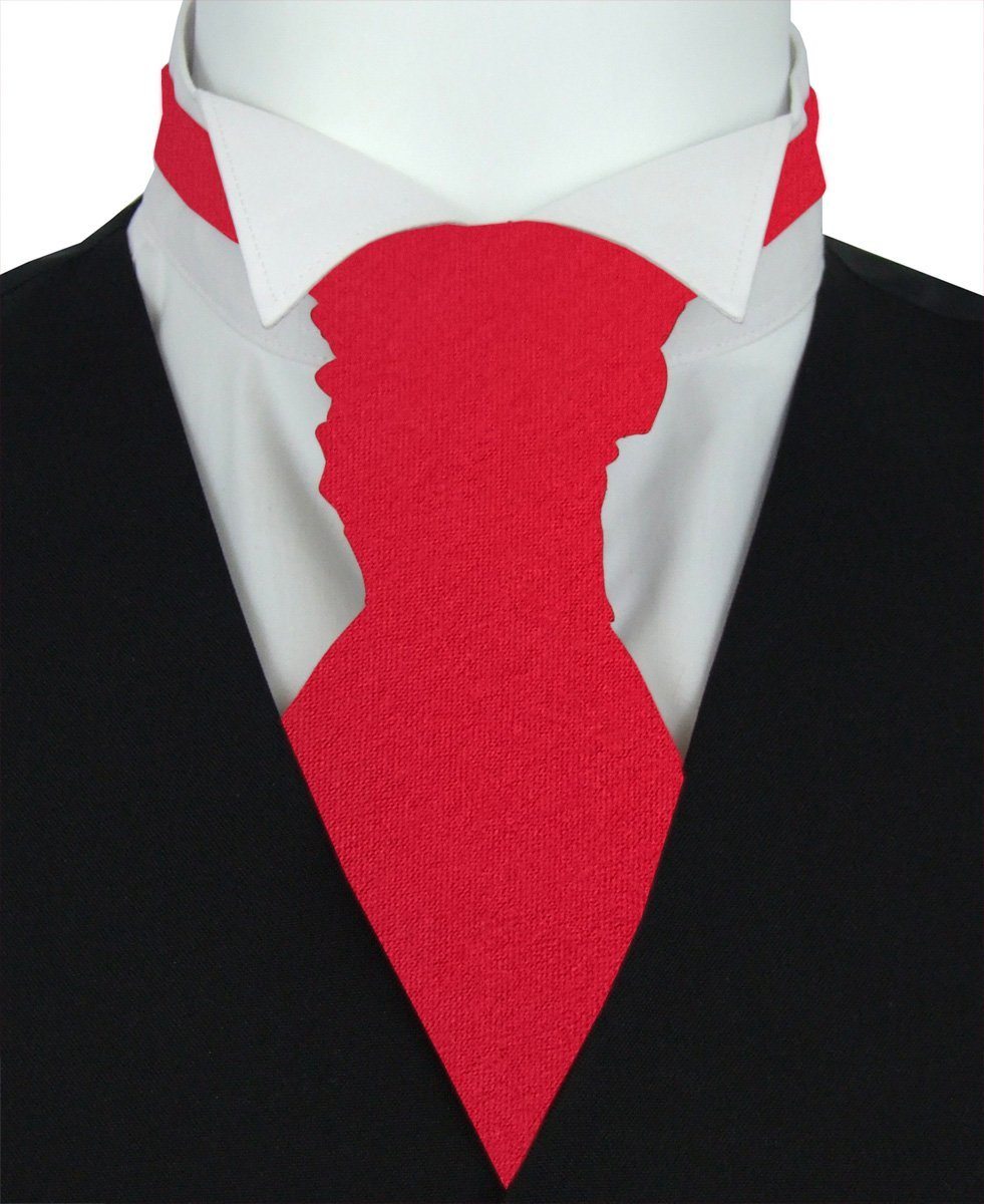 Lava Red Boys Wedding Cravat - Childrenswear
