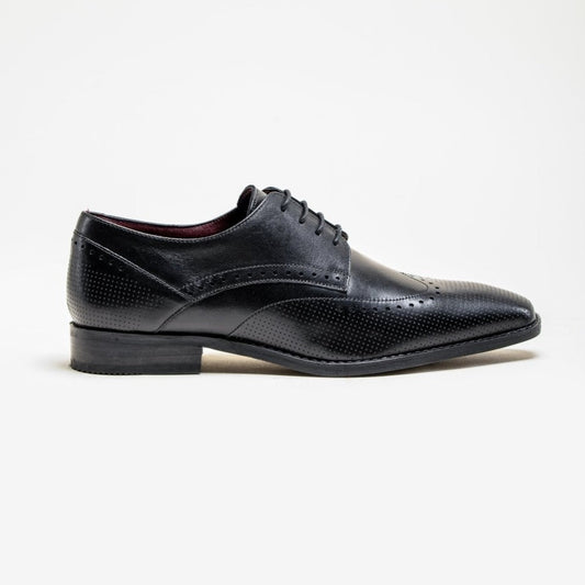 Lisbon Black Brogue Shoes - Shoes - 7 - THREADPEPPER