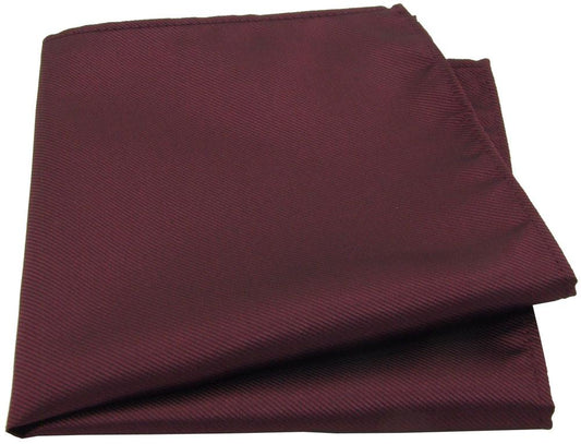 Mahogany Twill Pocket Square - Wedding Pocket Square - - Swagger & Swoon