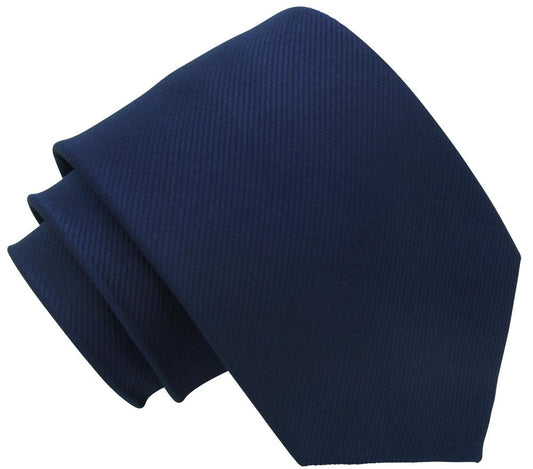 Midnight Blue Silk Wedding Tie - Wedding