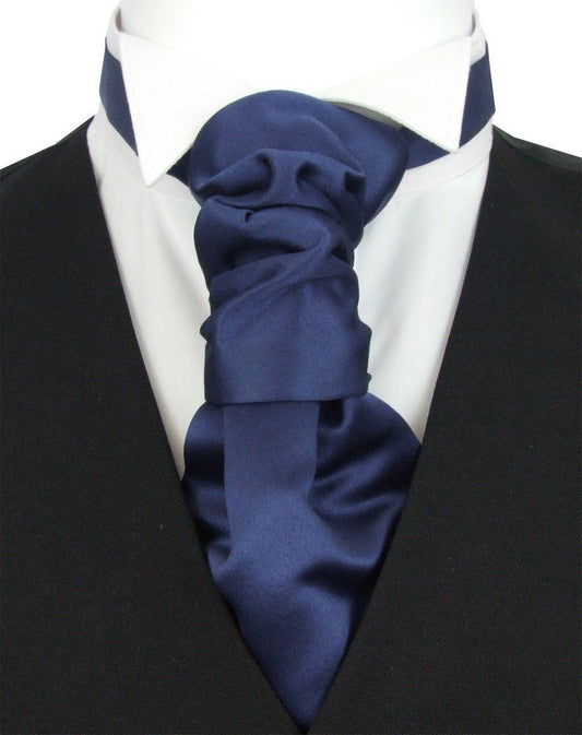 Midnight Pre-Tied Boys Wedding Cravat - Wedding