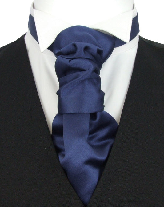 Midnight Pre-Tied Wedding Cravat - Wedding