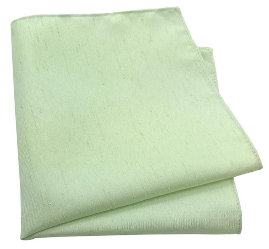 Mint Shantung Pocket Square - Wedding