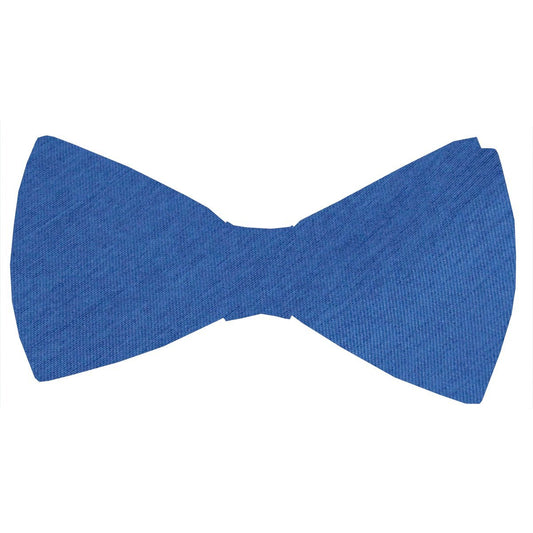 Ocean Blue Shantung Bow Tie - Wedding