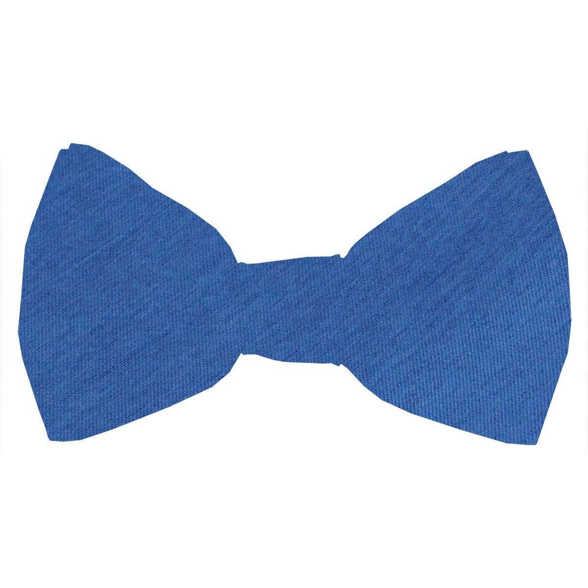 Ocean Blue Shantung Boys Bow Tie - Childrenswear