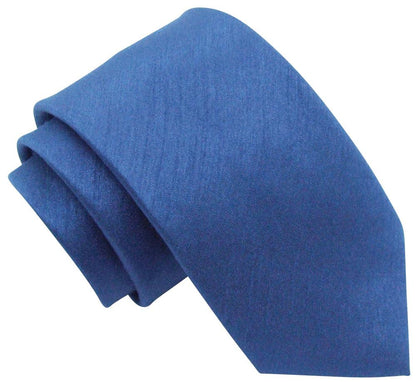 Ocean Blue Shantung Boys Tie - Childrenswear