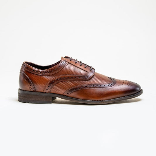 Orleans Brown Brogue Shoes - Shoes - 7 - THREADPEPPER