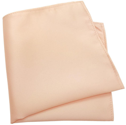 Pale Peach Pocket Square - Wedding