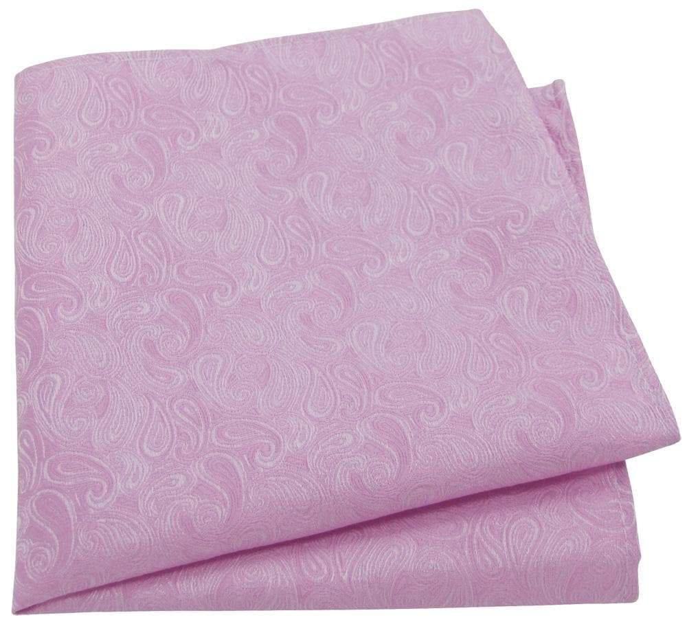 Pink Paisley Pocket Square - Wedding