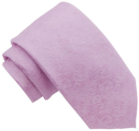 Pink Paisley Wedding Tie - Wedding