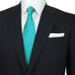 Turquoise Silk Wedding Tie