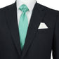 Light Green Silk Wedding  Tie