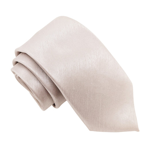 Pearl Silver Shantung Wedding Tie