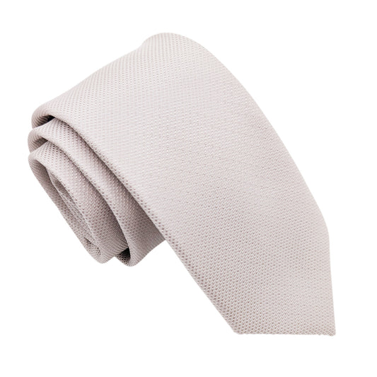 Pearl Silver Textured Wedding Tie