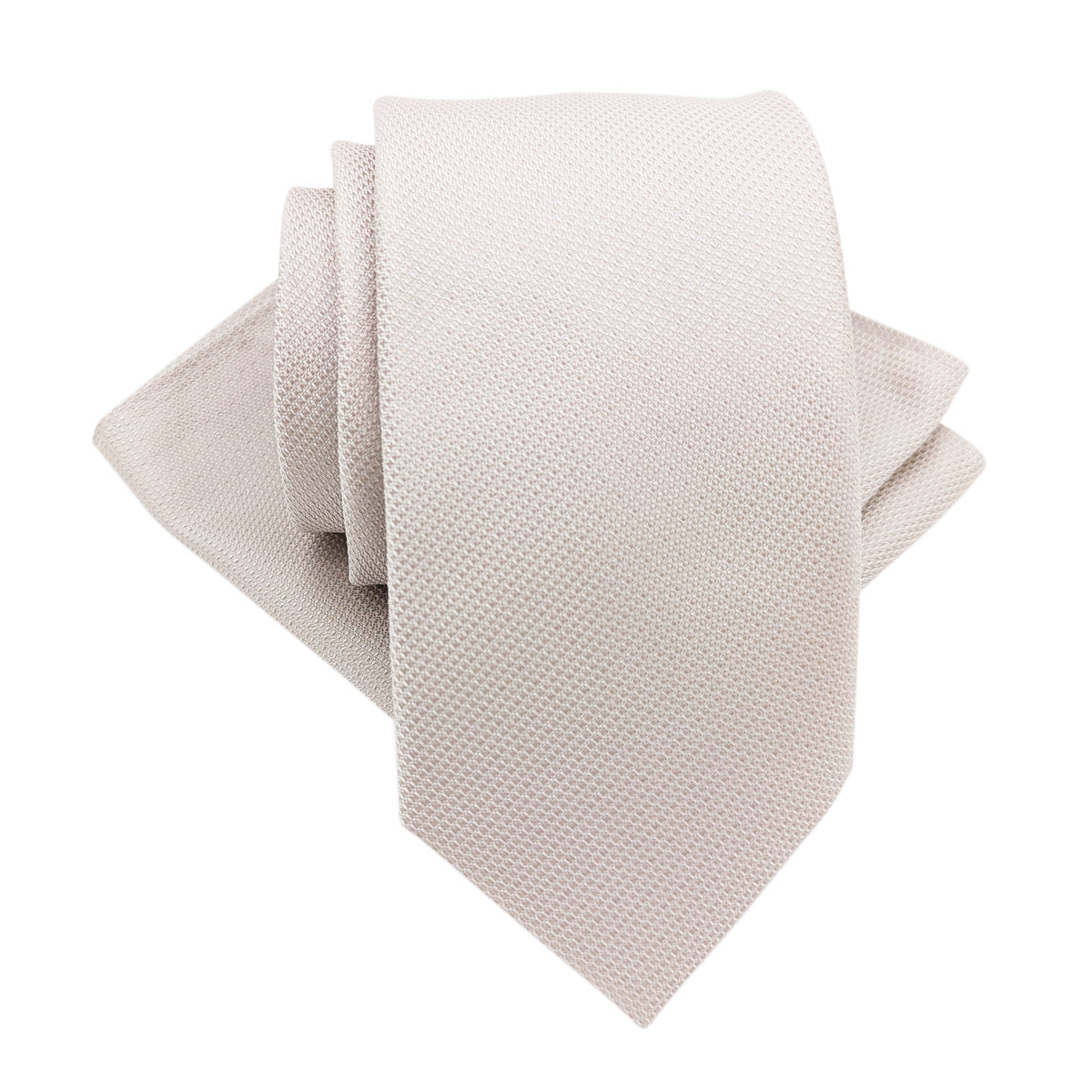 Pearl Silver Textured Pocket Square