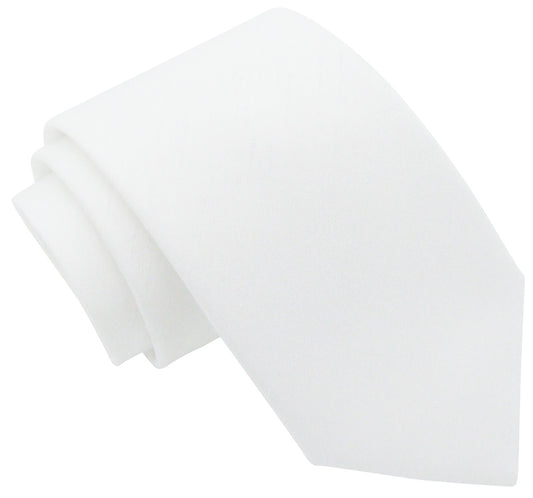 White Shantung Boys Ties