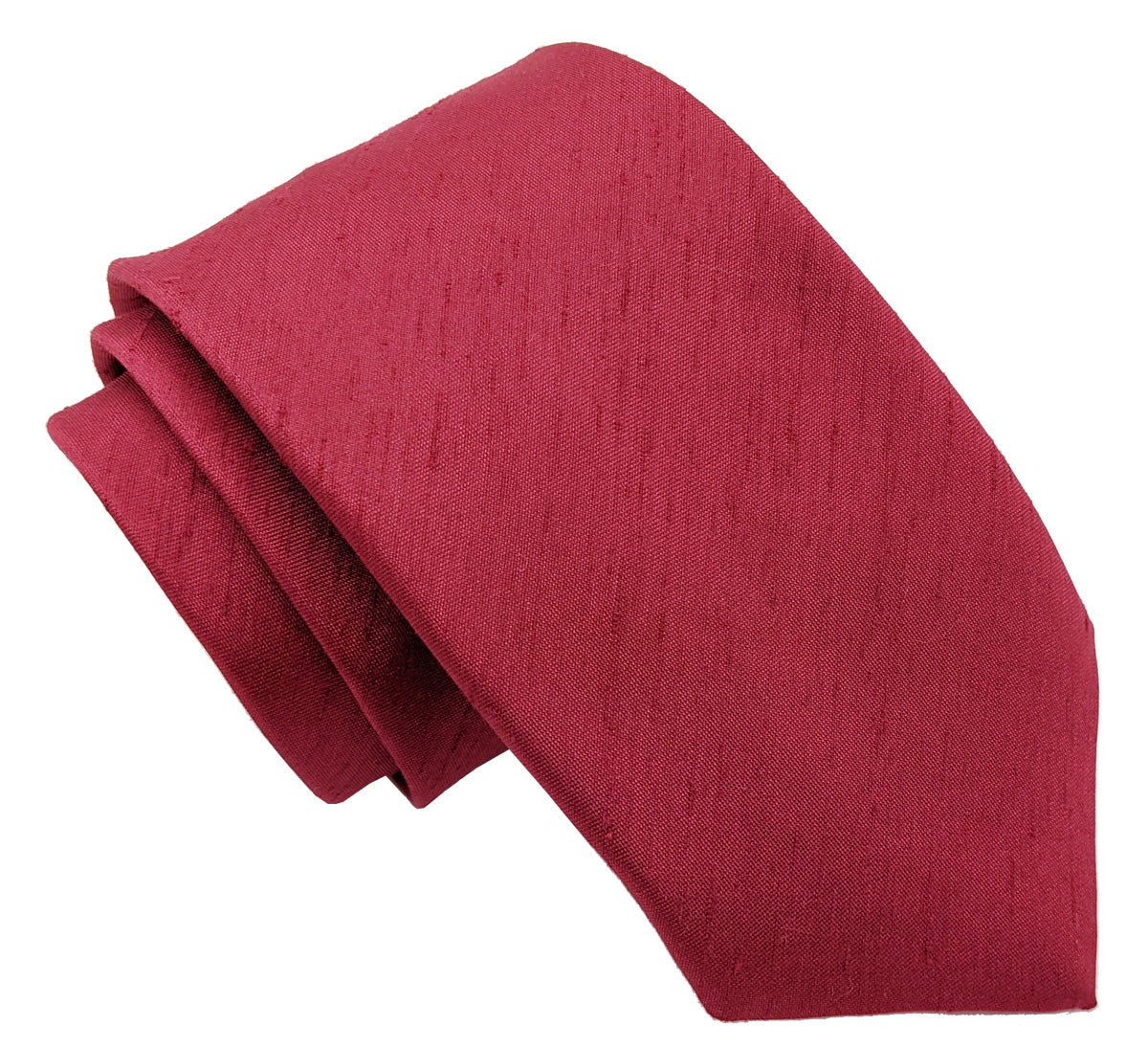 Vermillion Shantung Wedding Swatch