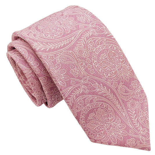 Pink Lace Paisley Wedding Tie