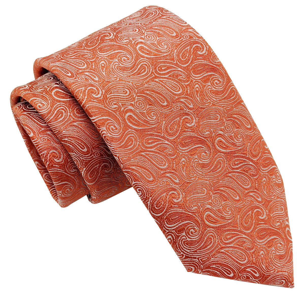 Orange Paisley Wedding Swatch