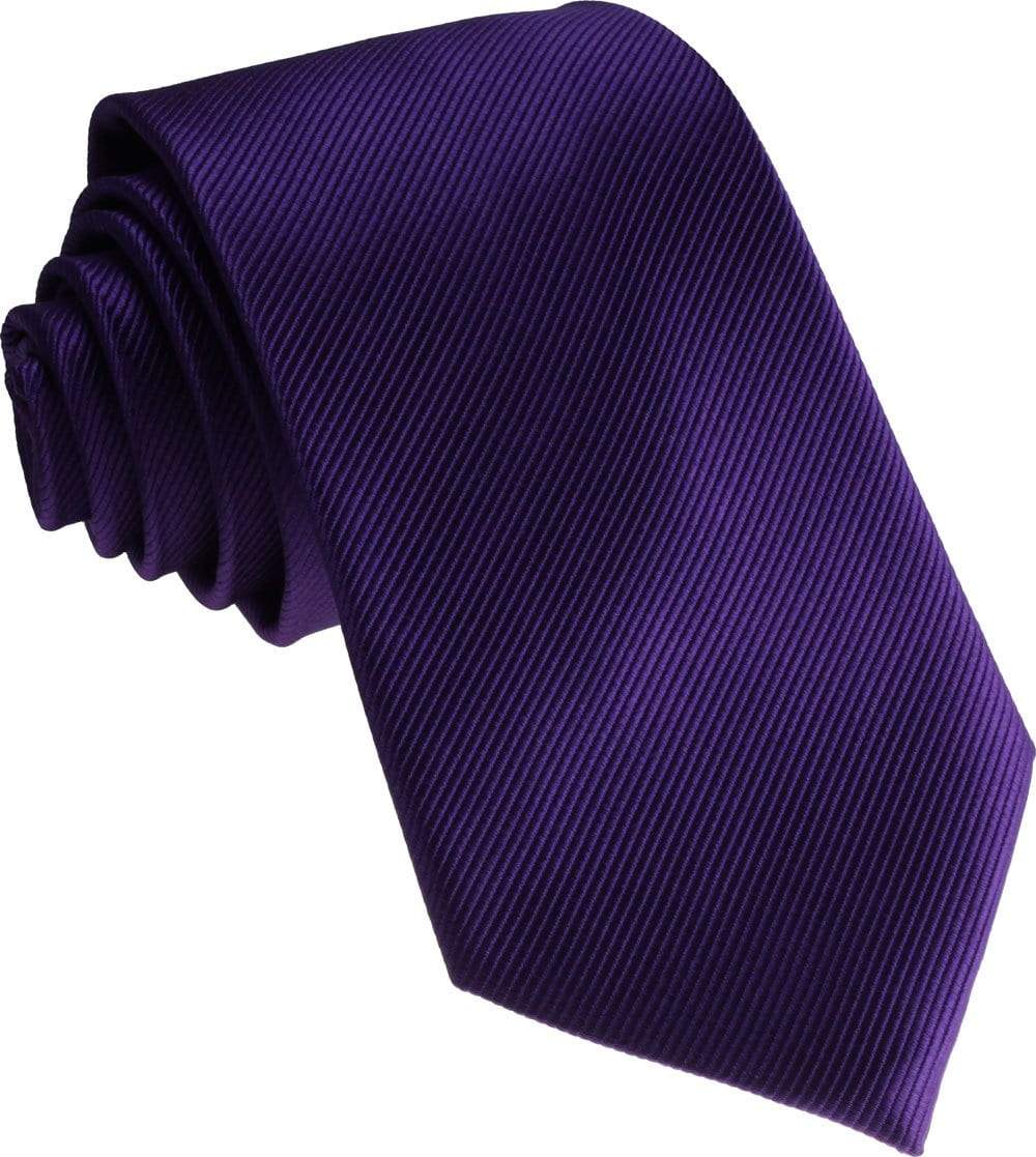 Purple Silk Wedding Tie - Wedding