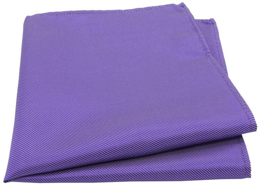 Purple Twill Pocket Square - Wedding