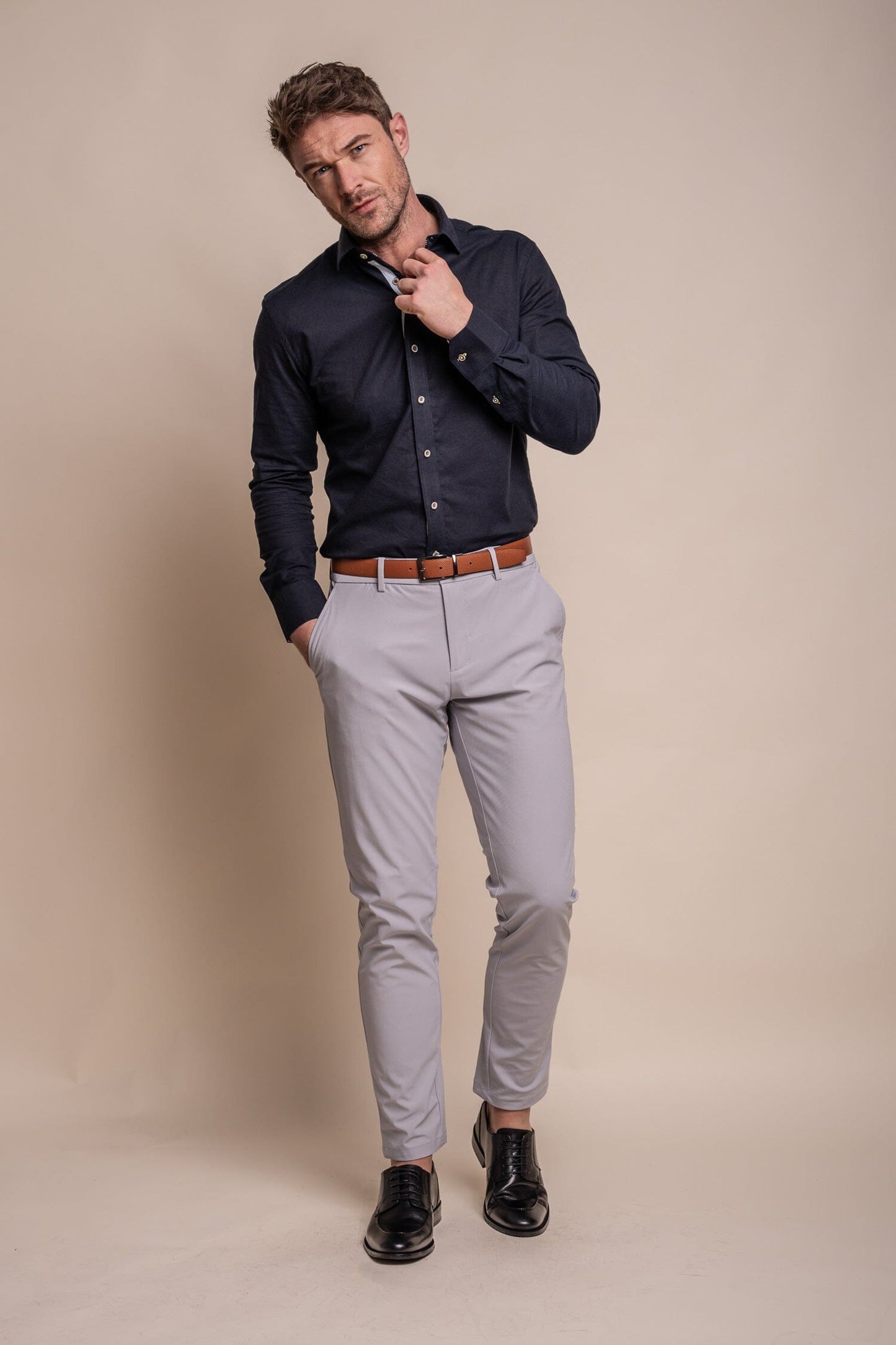 Reed Grey Trousers - Trousers - - THREADPEPPER