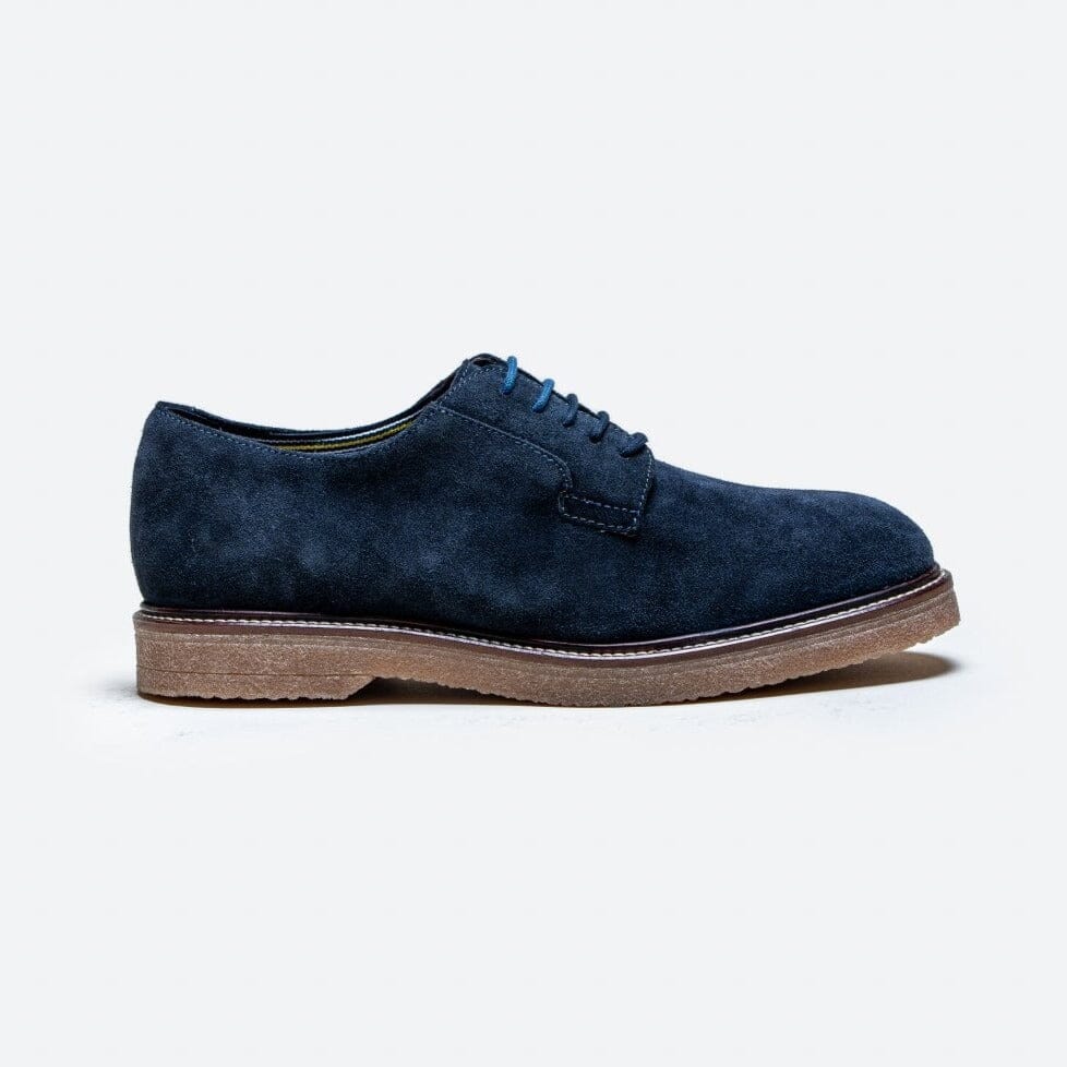 Richmond Navy Suede Shoes - Shoes - 7 - THREADPEPPER