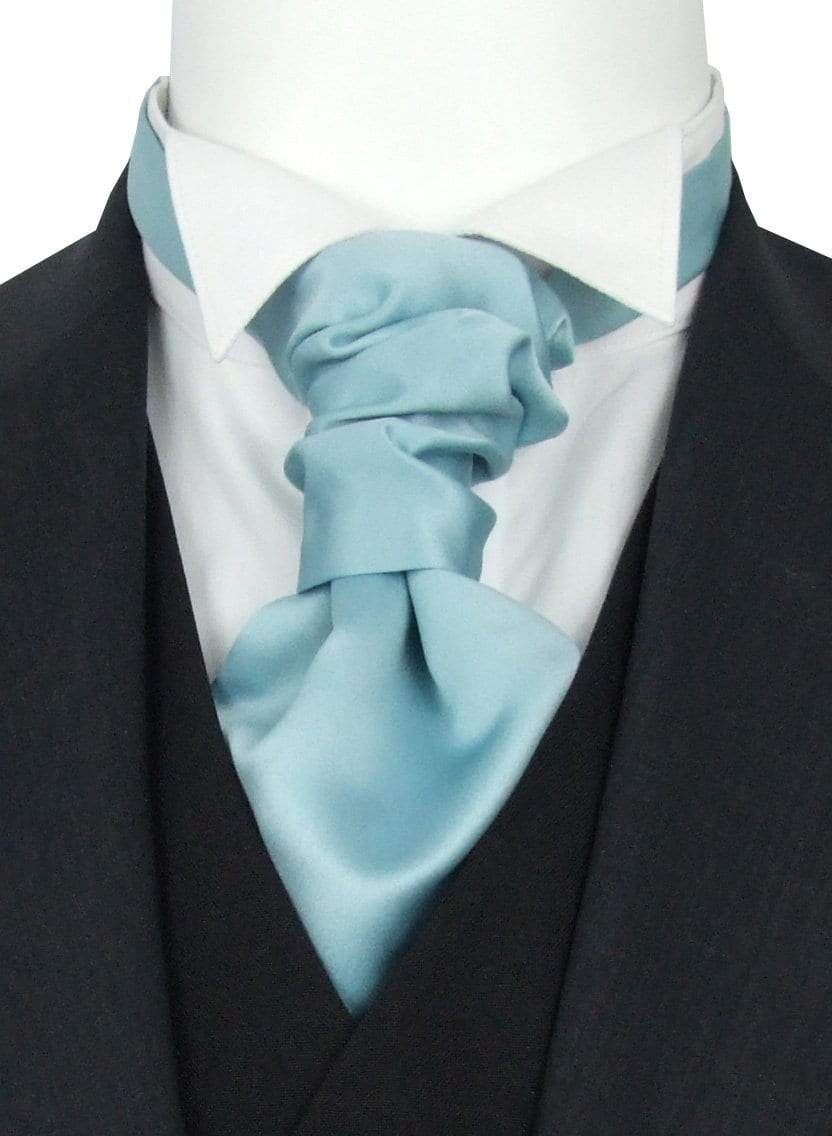 Robin Egg Blue Boys Pre-Tied Wedding Cravat - Childrenswear