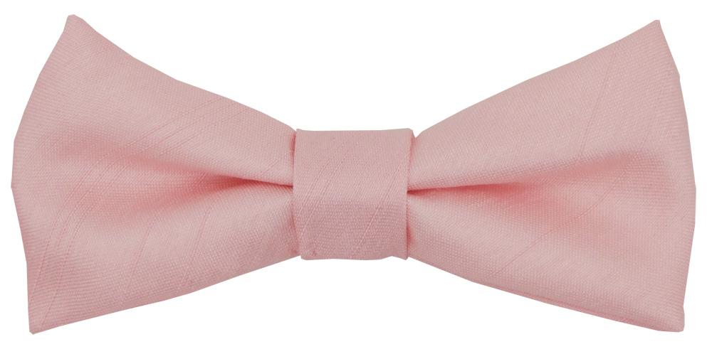 Rose Quartz Shantung Boys Bow Tie - Childrenswear