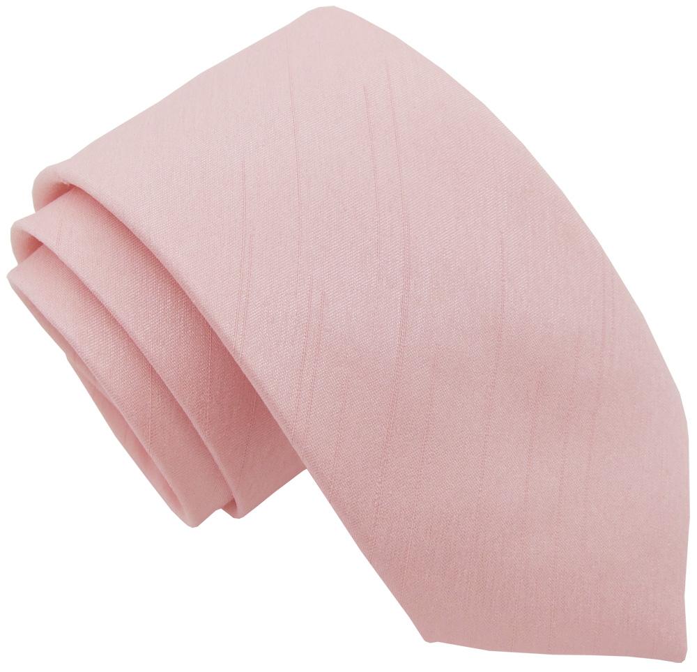 Rose Quartz Shantung Wedding Tie - Wedding