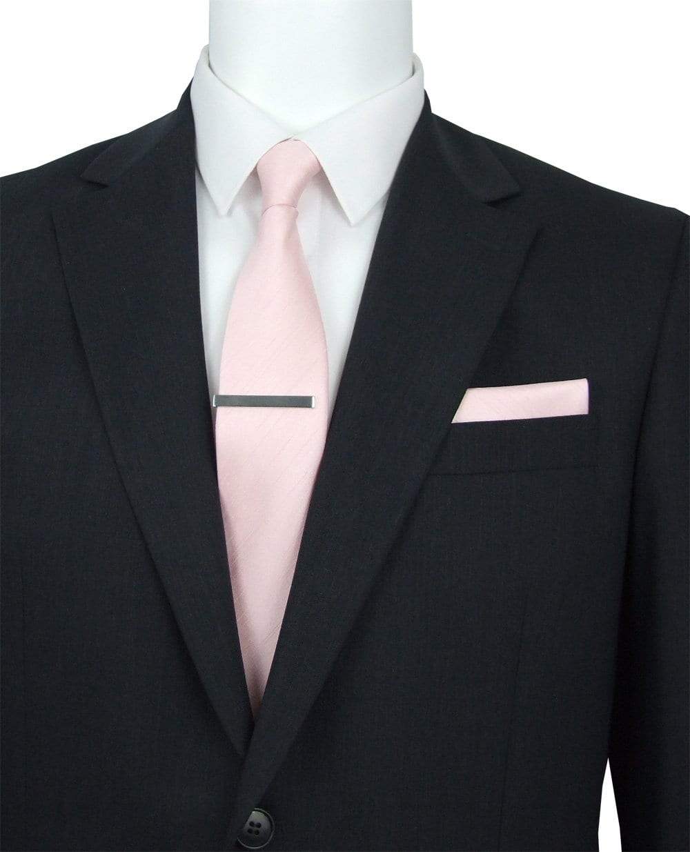 Rose Quartz Shantung Wedding Tie - Wedding