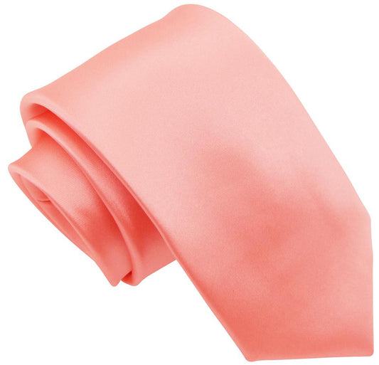 Salmon Peach Boys Tie - Childrenswear