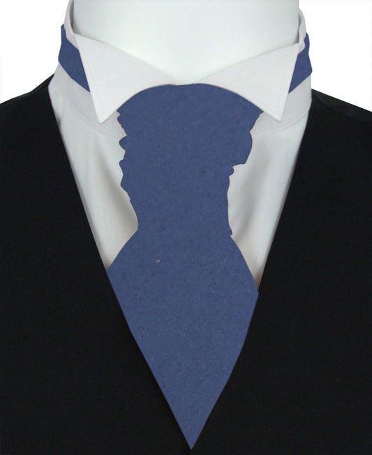 Sapphire Blue Boys Pre-Tied Wedding Cravat - Wedding