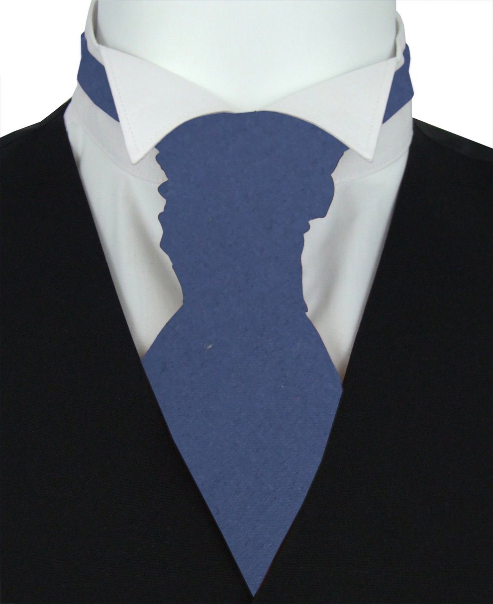 Sapphire Blue Pre-Tied Wedding Cravat - Wedding