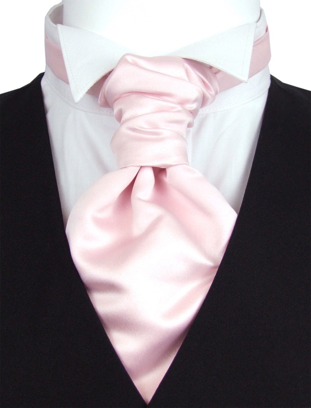 Shell Pink Boys Pre-Tied Wedding Cravat - Childrenswear