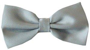 Silver Grey Bow Tie - Wedding